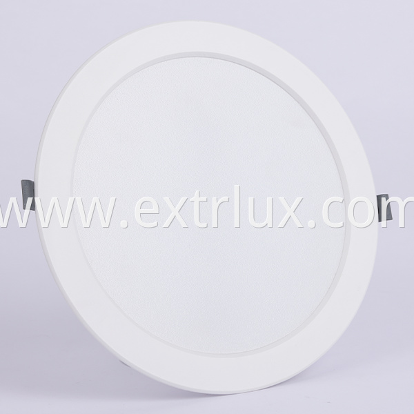 Plastics Recessed Round Downlight Front View